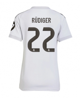 Billige Fotballdrakt Real Madrid Antonio Rudiger #22 Replika Hjemmedrakt Dame 2025-26 Kortermet Billige Fotballdrakt Real Madrid Antonio Rudiger #22 Replika Hjemmedrakt Dame 2025-26 Kortermet